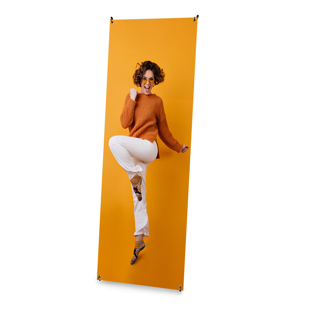 Advertising stand X - Banner with print