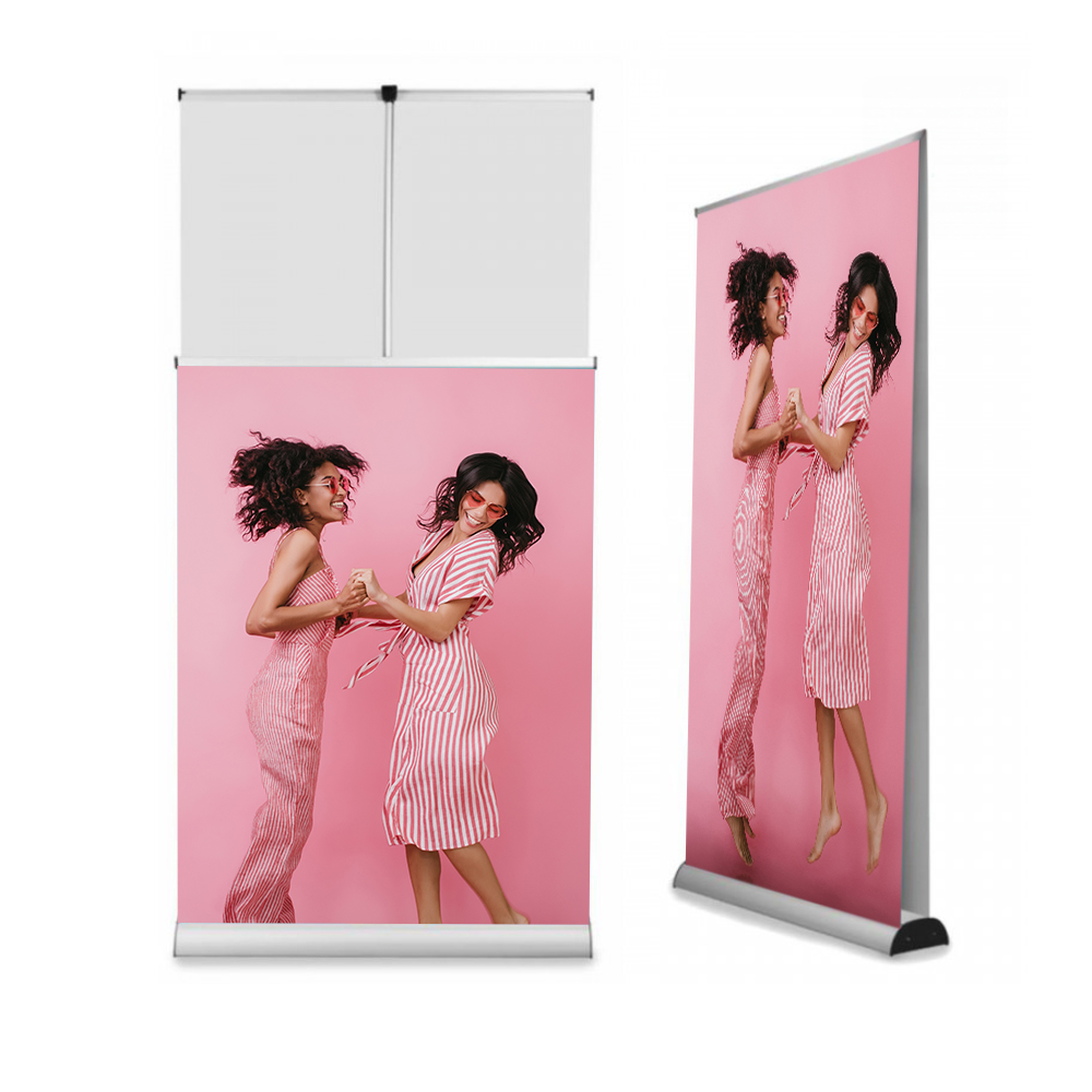Advertising stand Double RollUp with print