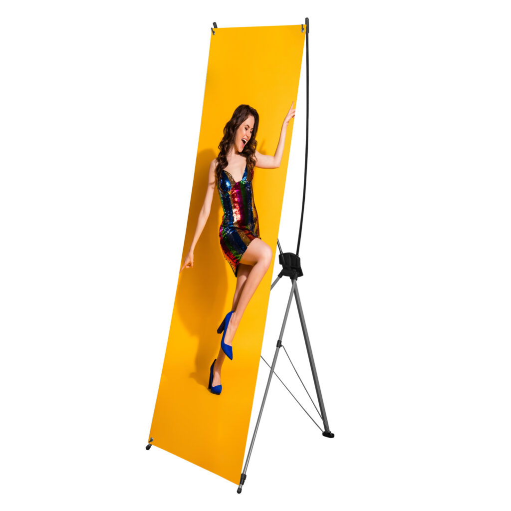 Advertising stand X - Banner Premium with print