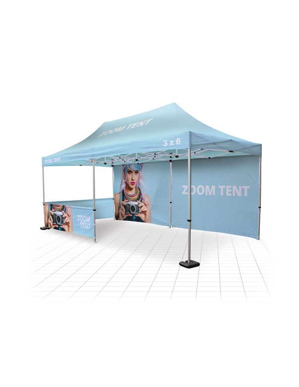Tent for outdoor events 3x6m with print