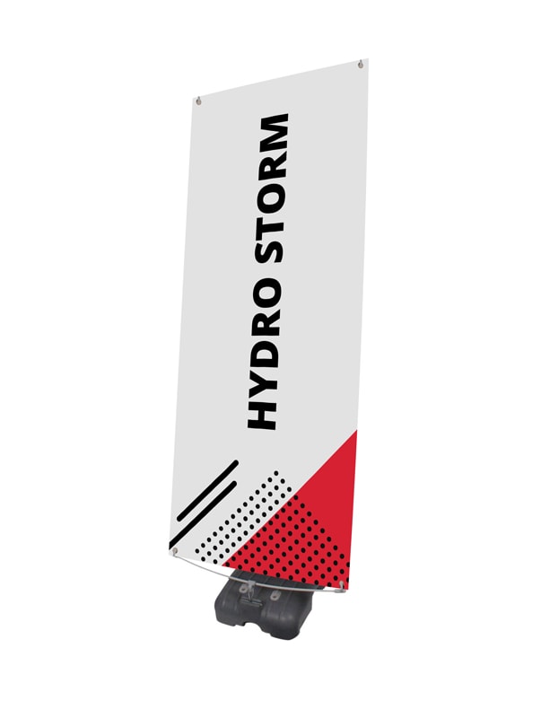 Рекламный стенд Hydro Storm с печатью