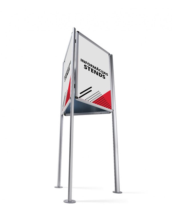 Information stand - Three-sided outdoor