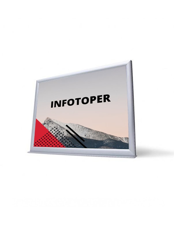 Divpusējs plakātu rāmis Infotoper
