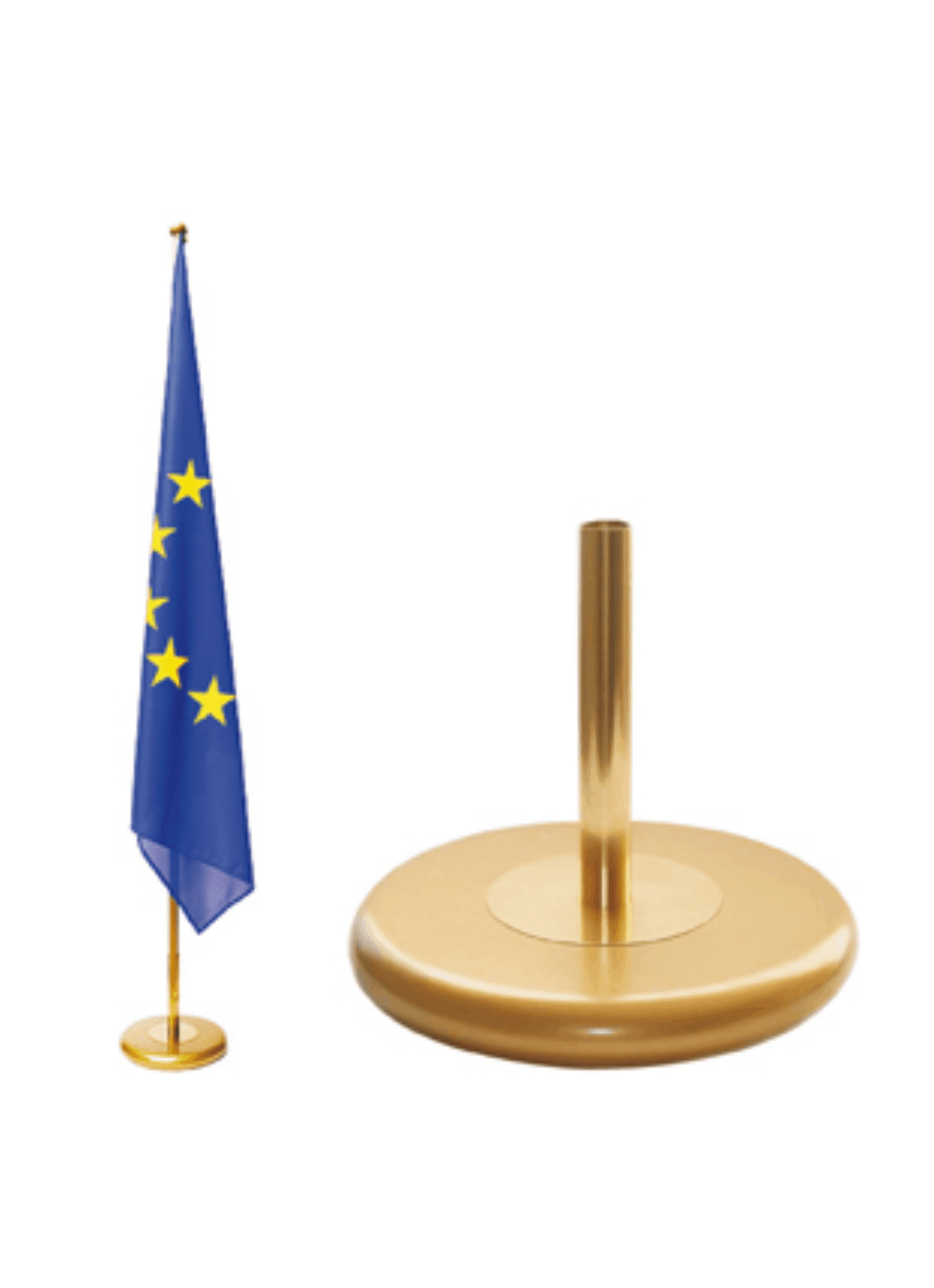 Cabinet flag stand GOLD