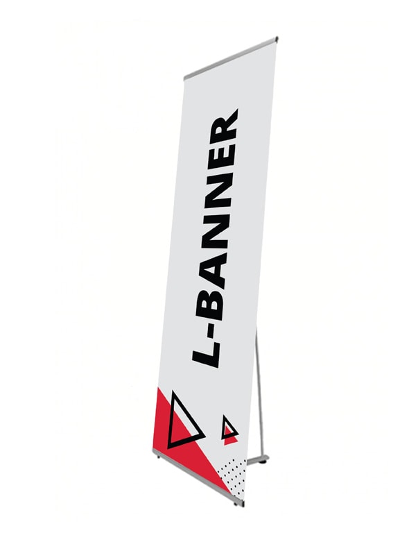 Advertising stand L - Banner with print