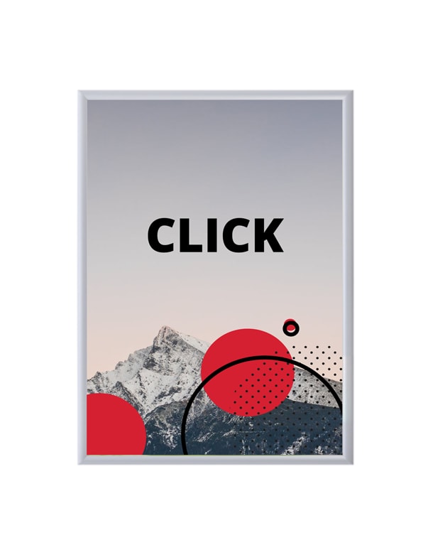 Односторонние рамки для постеров CLICK