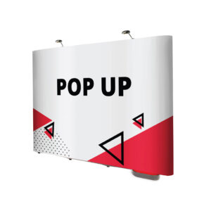 Advertising stand PopUp straight shape with print