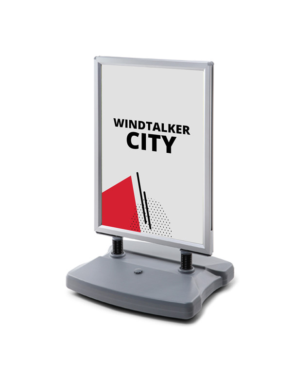 Рекламный щит в городе Говорящего с ветром